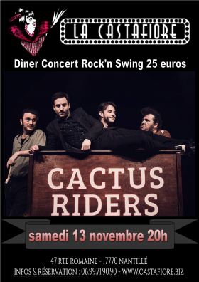 Dîner concert Cactus Riders - rock and swing 
